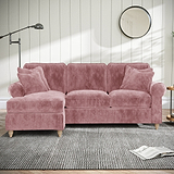 Archie Chaise Sofa LH Blush from Roseland Furniture