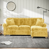 Archie Chaise Sofa RH Gold from Roseland Furniture