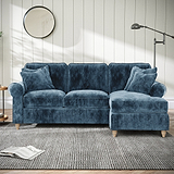 Archie Chaise Sofa RH Navy from Roseland Furniture