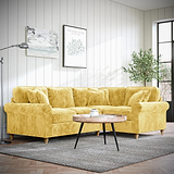 Archie Corner Sofa RH Gold from Roseland Furniture