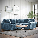 Archie Corner Sofa RH Navy from Roseland Furniture