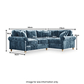 Archie Corner Sofa RH Navy from Roseland Furniture