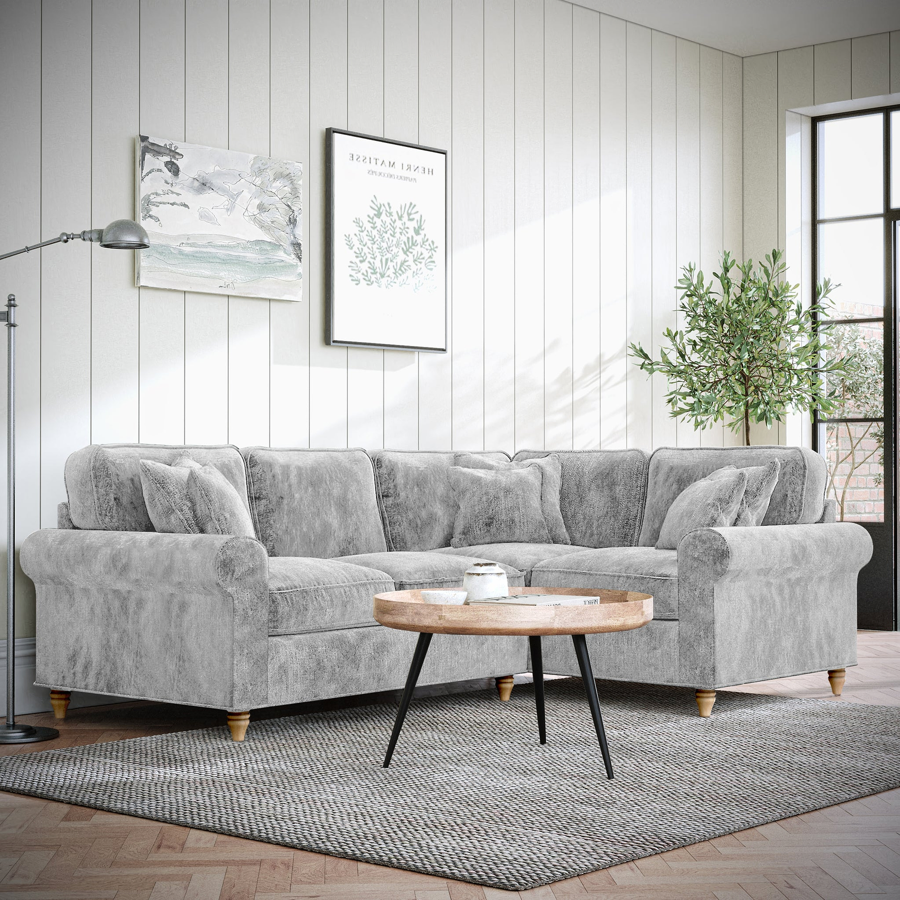 Archie Corner Sofa RH Ice from Roseland Furniture