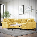 Archie Corner Sofa LH Gold from Roseland Furniture