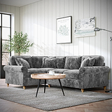 Archie Corner Sofa LH Charcoal from Roseland Furniture