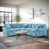 Archie Large Corner Sofa Lagoon from Roseland Furniture