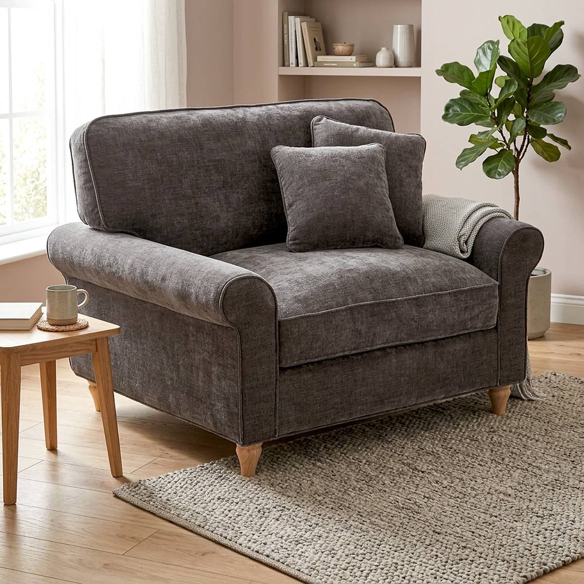 Archie Snuggle Chair Espresso from Roseland Furniture