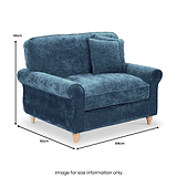 Archie Snuggle Chair Navy from Roseland Furniture