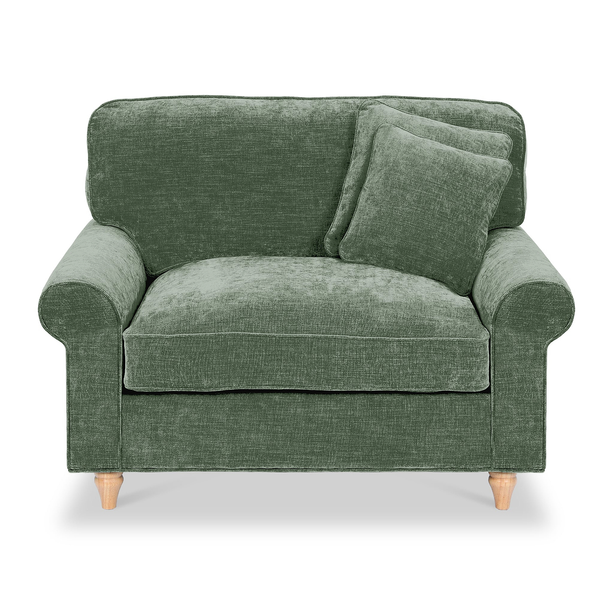 Archie Snuggle Chair Moss Green from Roseland Furniture