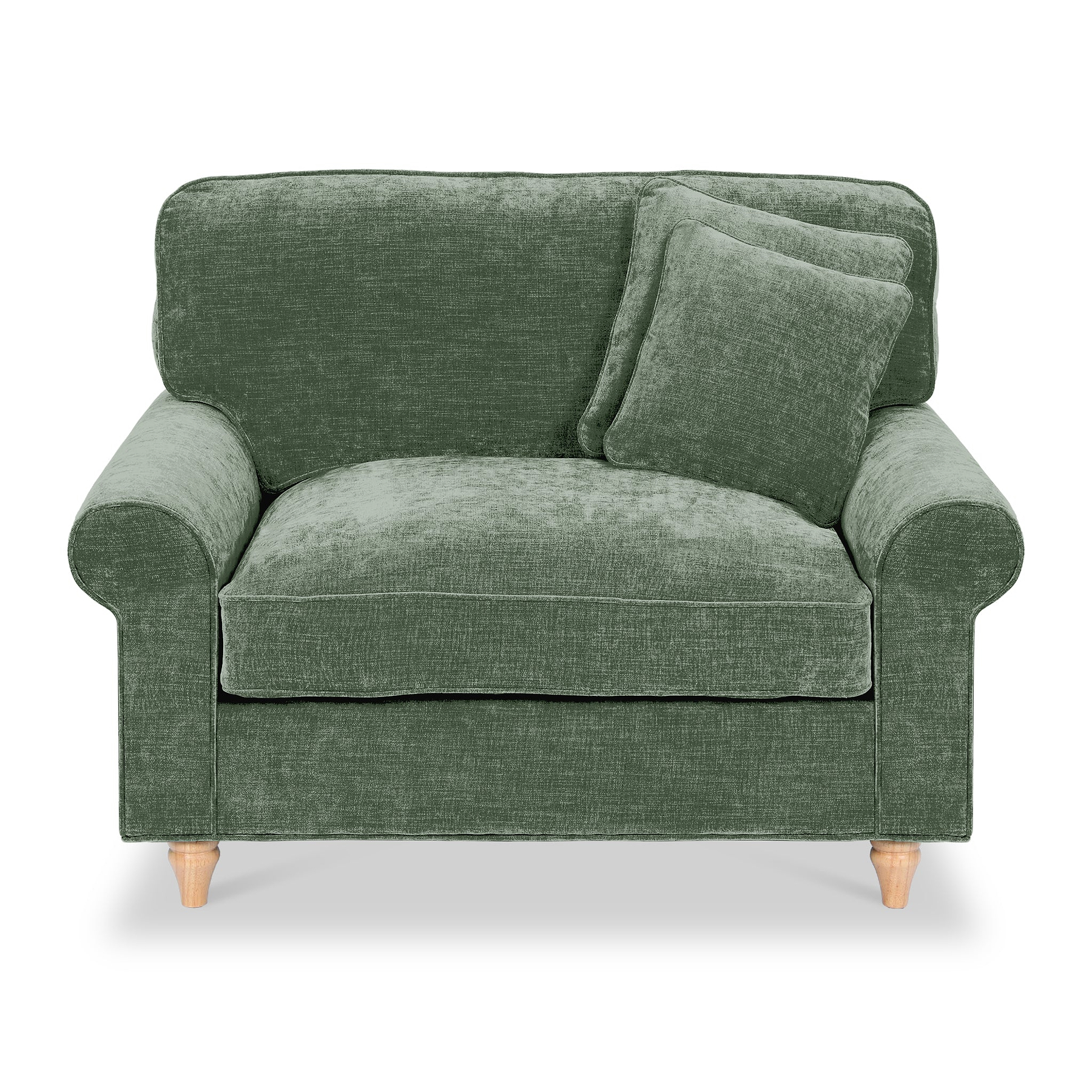 Archie Snuggle Chair Moss Green from Roseland Furniture
