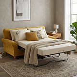 Archie Sofa Bed Gold from Roseland Furniture