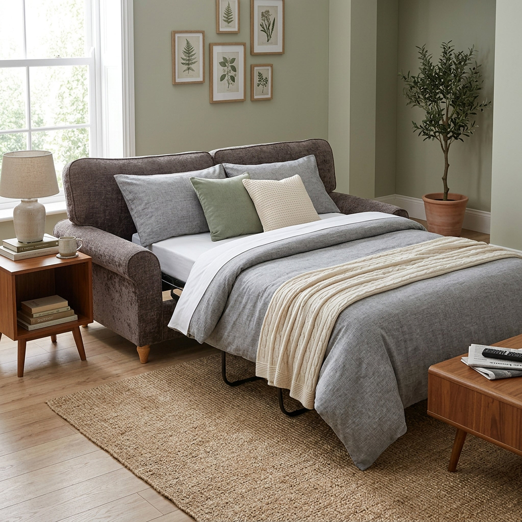 Archie Sofa Bed Espresso from Roseland Furniture