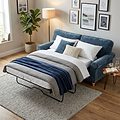 Archie Sofa Bed Navy from Roseland Furniture