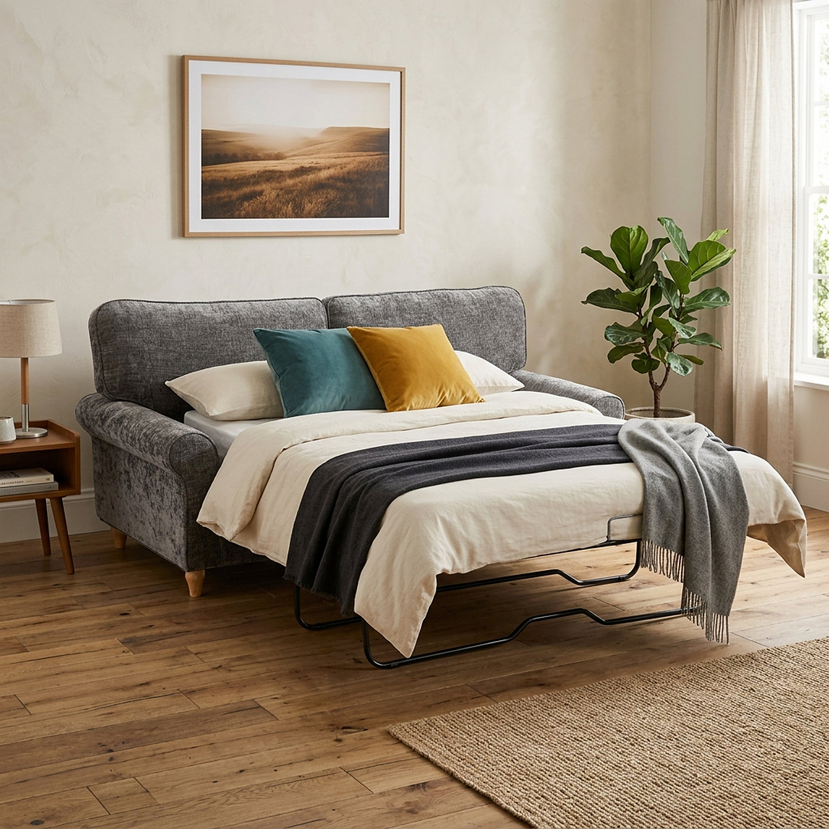 Archie Sofa Bed Charcoal from Roseland Furniture