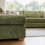 Rumi Olive U Shaped Sofa from Roseland Furniture