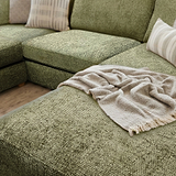Rumi Olive U Shaped Sofa from Roseland Furniture