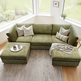 Rumi Olive U Shaped Sofa from Roseland Furniture