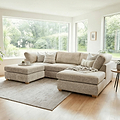Rumi Stone U Shaped Sofa from Roseland Furniture