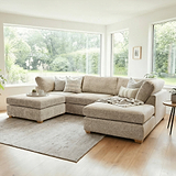 Rumi Stone U Shaped Sofa from Roseland Furniture