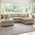 Rumi Stone U Shaped Sofa from Roseland Furniture