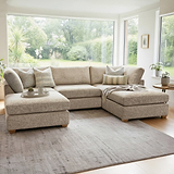 Rumi Stone U Shaped Sofa from Roseland Furniture