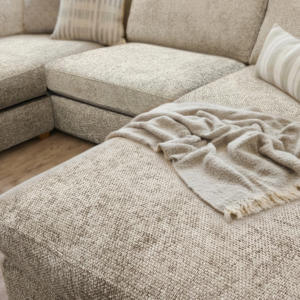 Rumi Stone U Shaped Sofa from Roseland Furniture