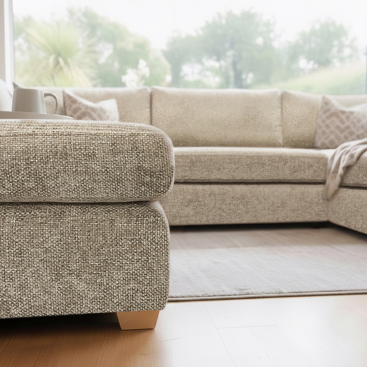 Rumi Stone U Shaped Sofa from Roseland Furniture