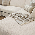 Rumi Cream U Shaped Sofa from Roseland Furniture