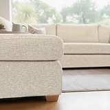 Rumi Cream U Shaped Sofa from Roseland Furniture