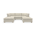 Rumi Cream U Shaped Sofa from Roseland Furniture