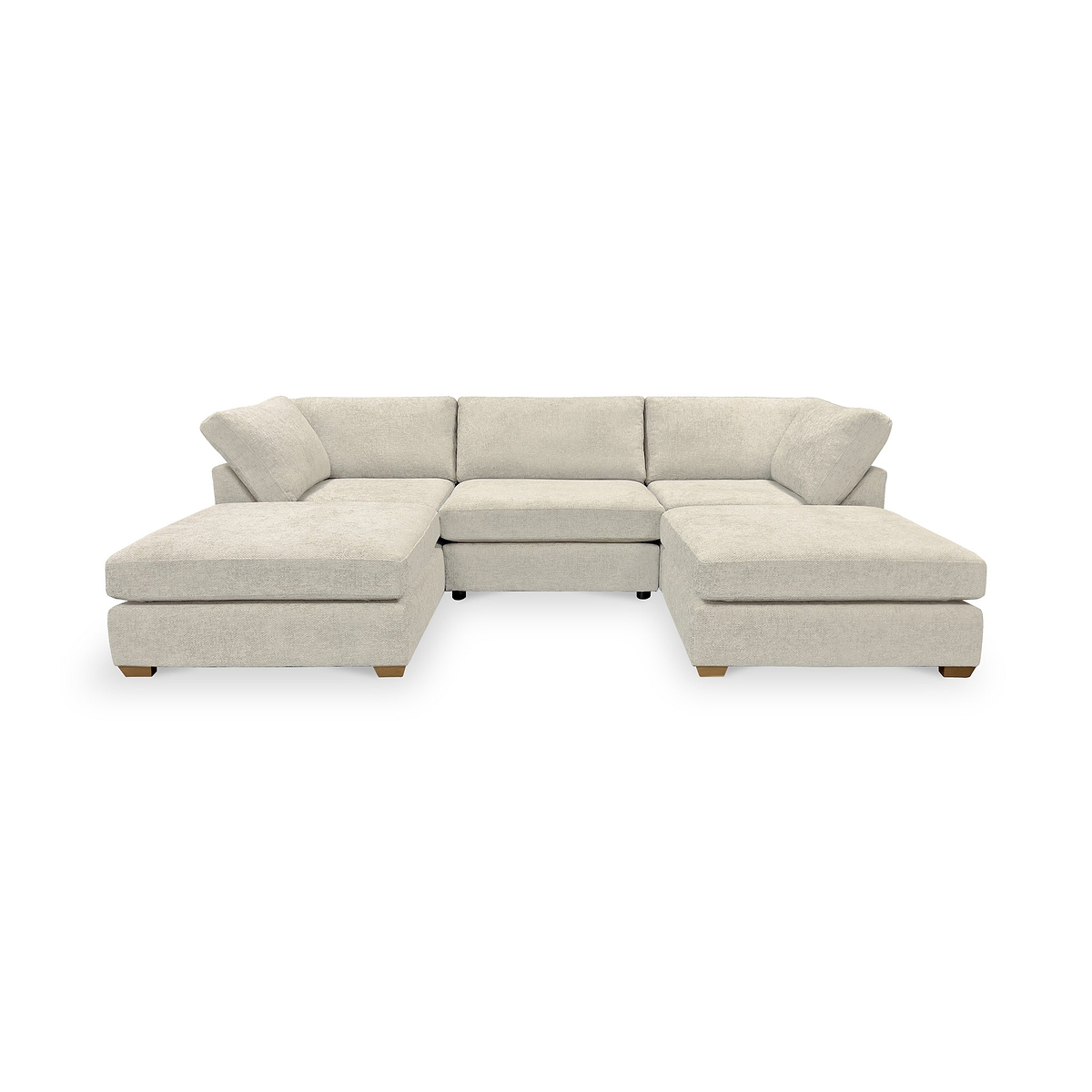 Rumi Cream U Shaped Sofa from Roseland Furniture