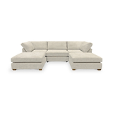 Rumi Cream U Shaped Sofa from Roseland Furniture