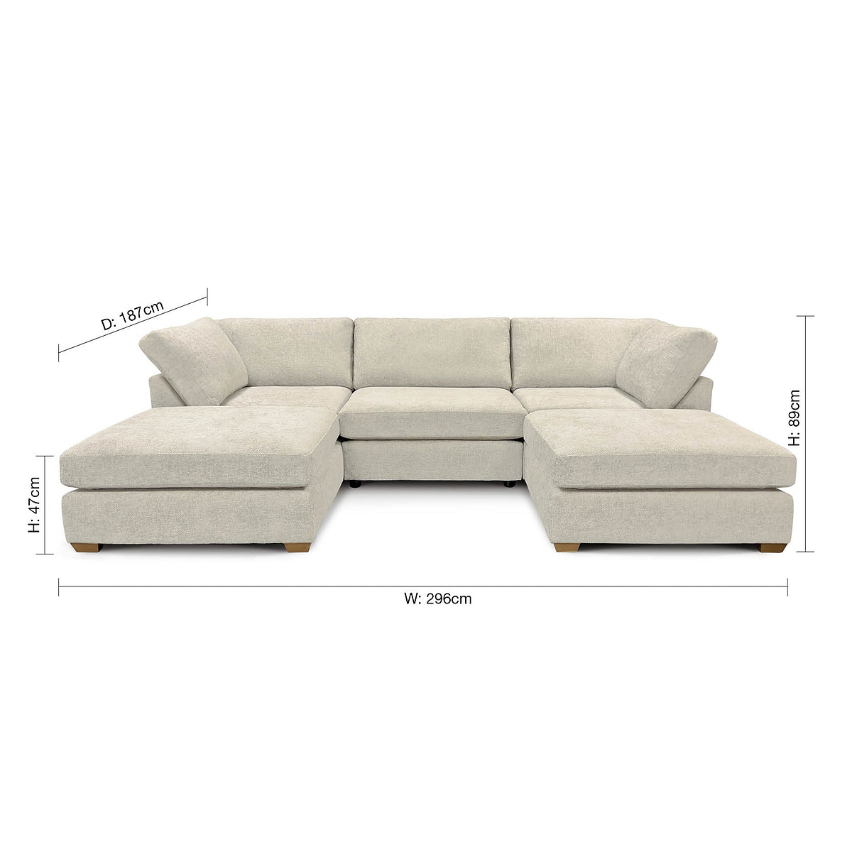 Rumi U Shaped Sofa