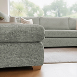 Rumi Pewter U Shaped Sofa from Roseland Furniture