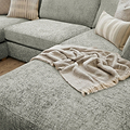 Rumi Pewter U Shaped Sofa from Roseland Furniture