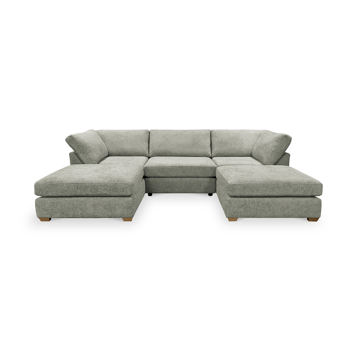 Rumi Pewter U Shaped Sofa from Roseland Furniture
