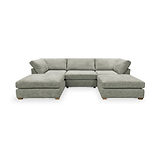 Rumi Pewter U Shaped Sofa from Roseland Furniture