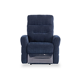 Dalton Navy Blue Fabric Electric Reclining Armchair from Roseland Furniture