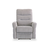 Dalton Silver Grey Fabric Electric Reclining Armchair from Roseland Furniture