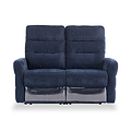 Dalton Navy Blue Fabric Electric Reclining 2 Seater Sofa from Roseland Furniture