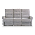 Dalton Silver Grey Fabric Electric Reclining 3 Seater Sofa from Roseland Furniture