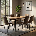 Elmont 120cm Dining Table ChairDims from Roseland Furniture