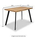 Elmont 120cm Dining Table ChairDims from Roseland Furniture