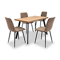 Elmont 120cm Dining Table ChairDims from Roseland Furniture