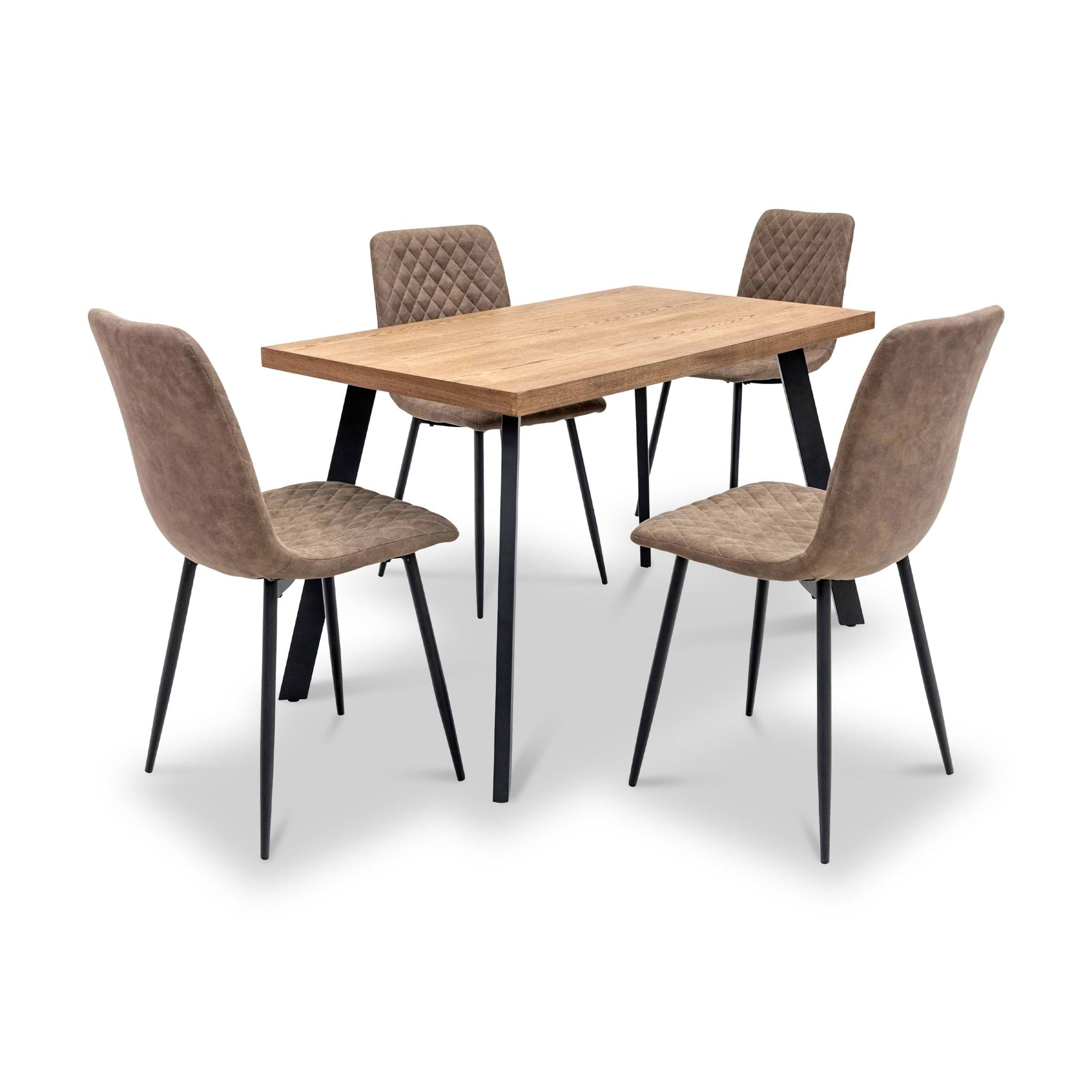 Elmont 120cm Dining Table ChairDims from Roseland Furniture