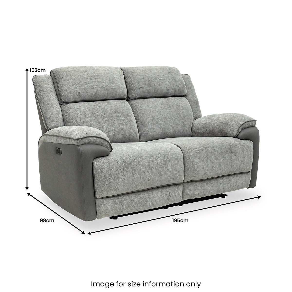 Marcell Power Recliner 2 Seater Sofa from Roseland Furniture