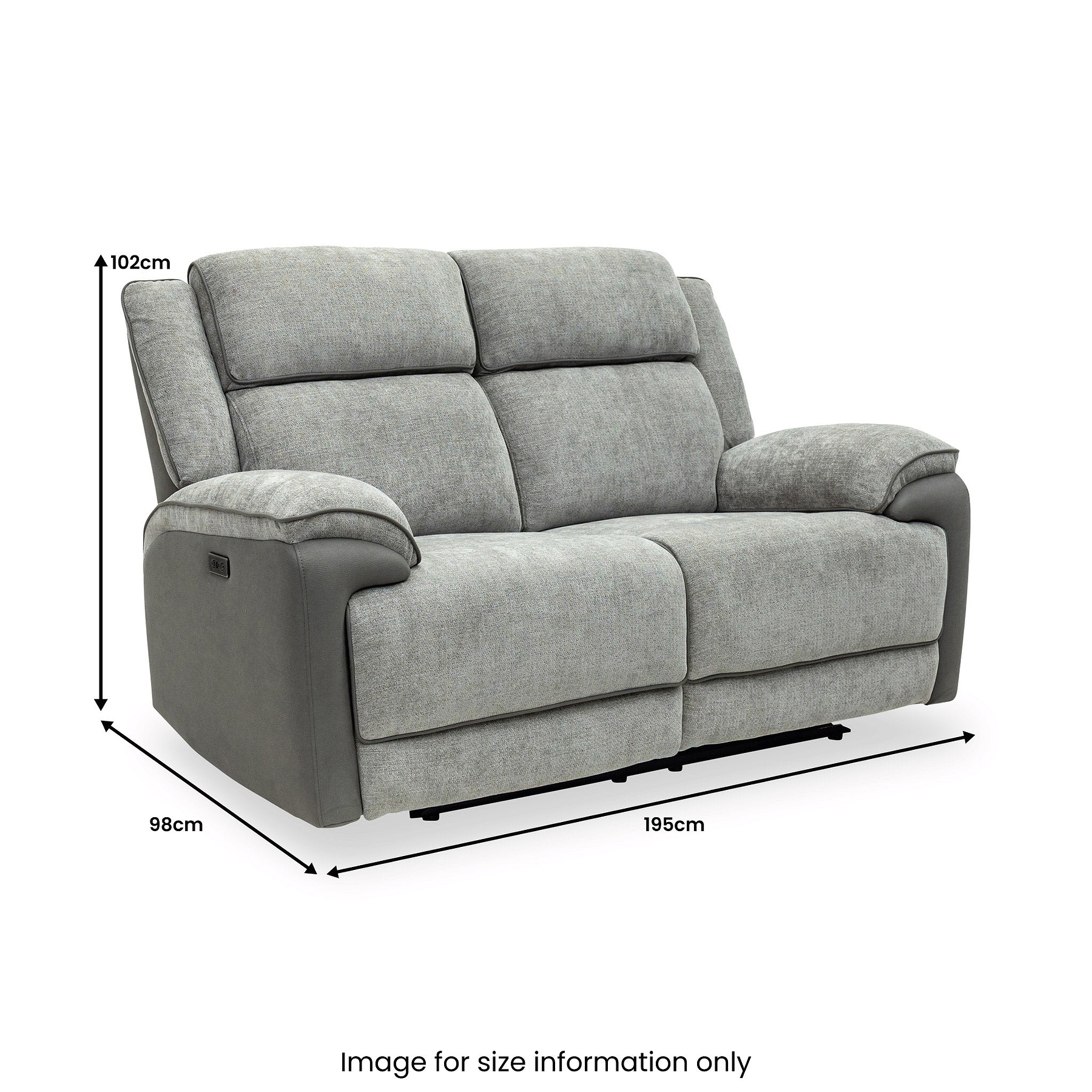 Marcell Power Recliner 2 Seater Sofa from Roseland Furniture