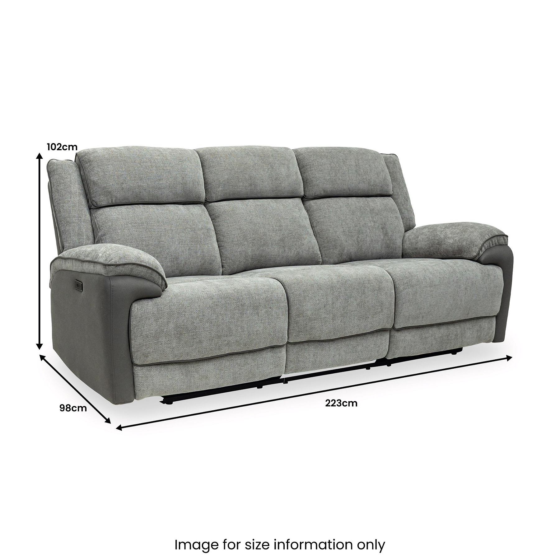 Marcell Power Recliner 3 Seater Sofa from Roseland Furniture