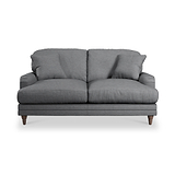 Bampton 2 Seater Sofa Charcoal Beech Feet from Roseland Furniture