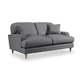 Bampton 2 Seater Sofa Granite Oak Feet from Roseland Furniture